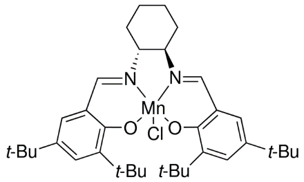 Chemical structure of (R,R)-(−)-Jacobsen's Catalyst