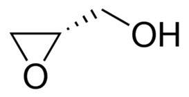 Chemical structure of (S)-(−)-Glycidol